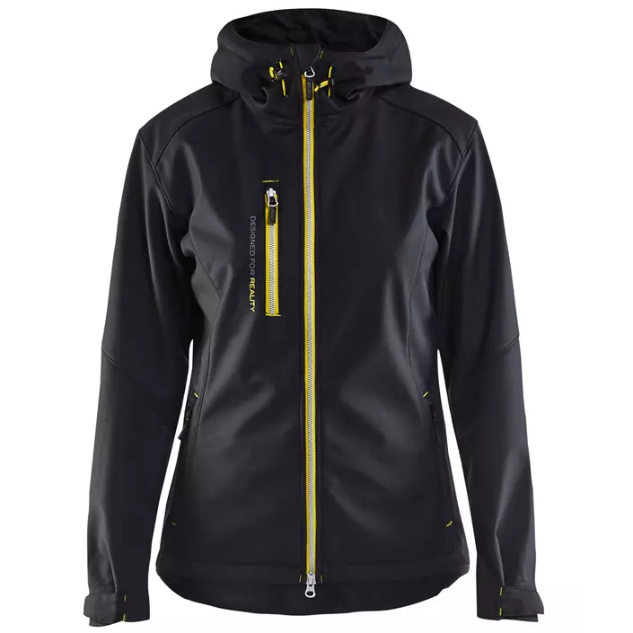 Blåkläder women's softshell jacket, Yellow/Black, large image number 0