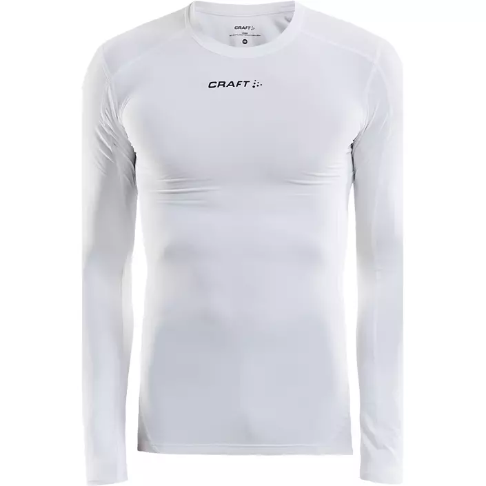 Craft Pro Control Compression langermet T-skjorte, White, large image number 0