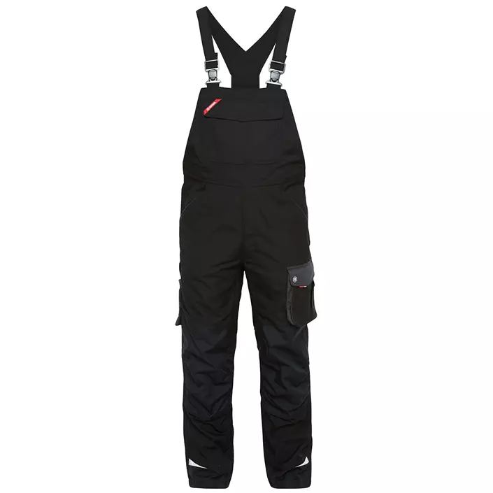 Engel Galaxy bib and brace trousers, Black/Anthracite, large image number 0