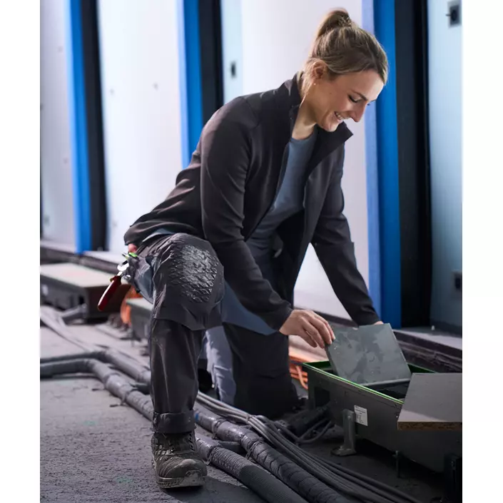 Mascot Customized diamond fit arbetsbyxa dam full stretch, Stenblå/Mörk marinblå, large image number 6