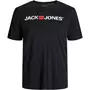 Jack & Jones Plus JJECORP LOGO T-shirt, Black Jack & Jones Plus JJECORP LOGO T-shirt