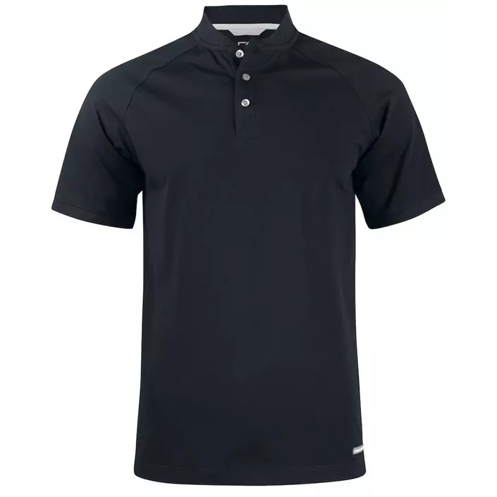 Cutter & Buck Advantage stand-up collar polo T-shirt, Black, large image number 0