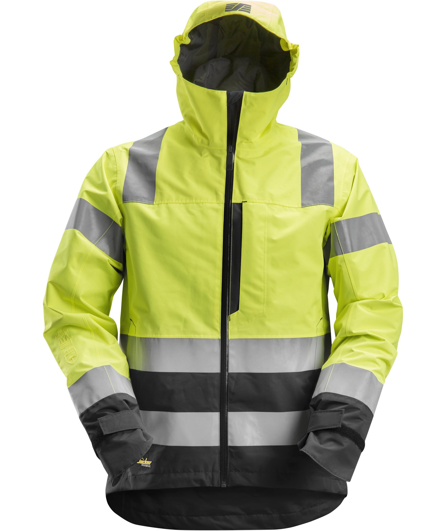 Snickers AllroundWork Shelljacke 1330, Hi-vis Gelb/Schwarz