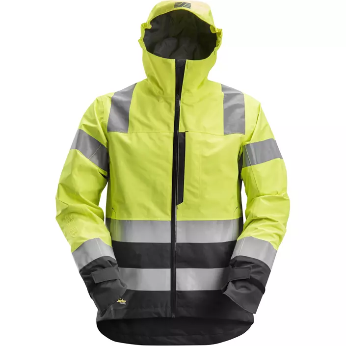 Snickers AllroundWork skaljakke 1330, Hi-vis Gul/Sort, large image number 0