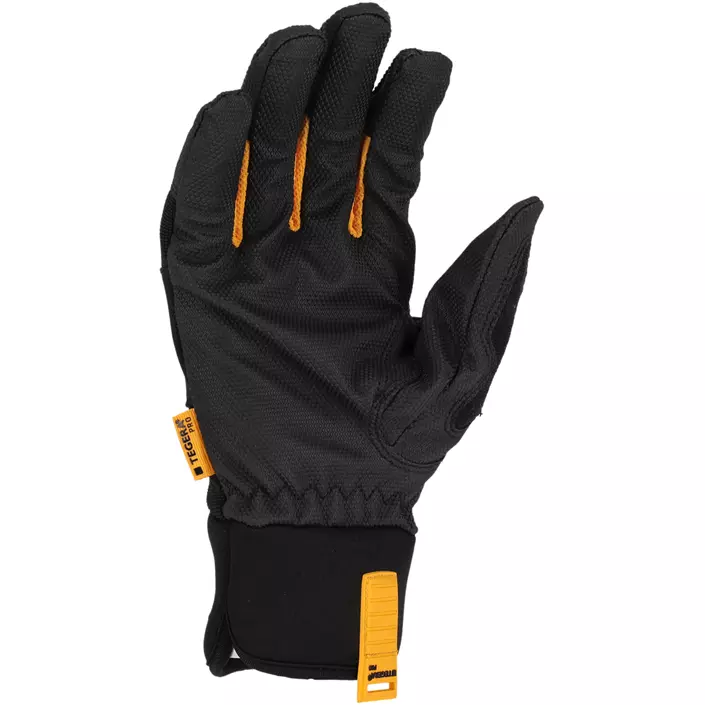 Tegera Pro 9130 vinter arbejdshandsker, Sort/grå/orange, large image number 3