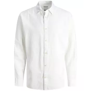 Jack & Jones JJESUMMER shirt with linen, White