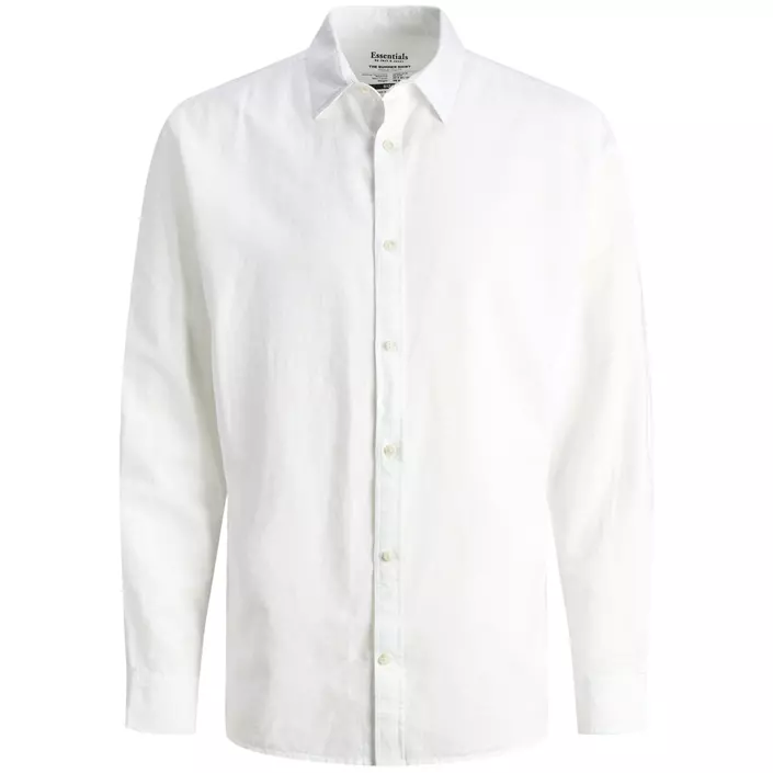 Jack & Jones JJESUMMER skjorte med lin, White, large image number 0