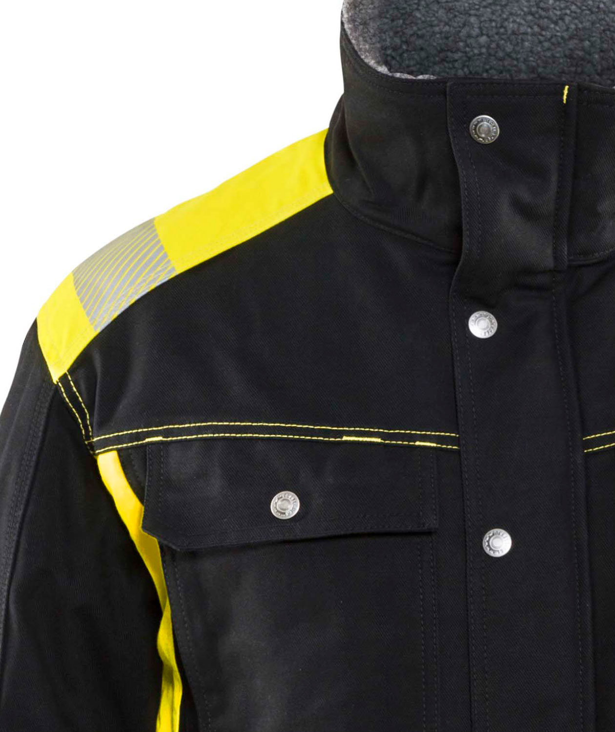 Bl&aring;kl&auml;der winter work jacket, Black/Yellow, large image number 2