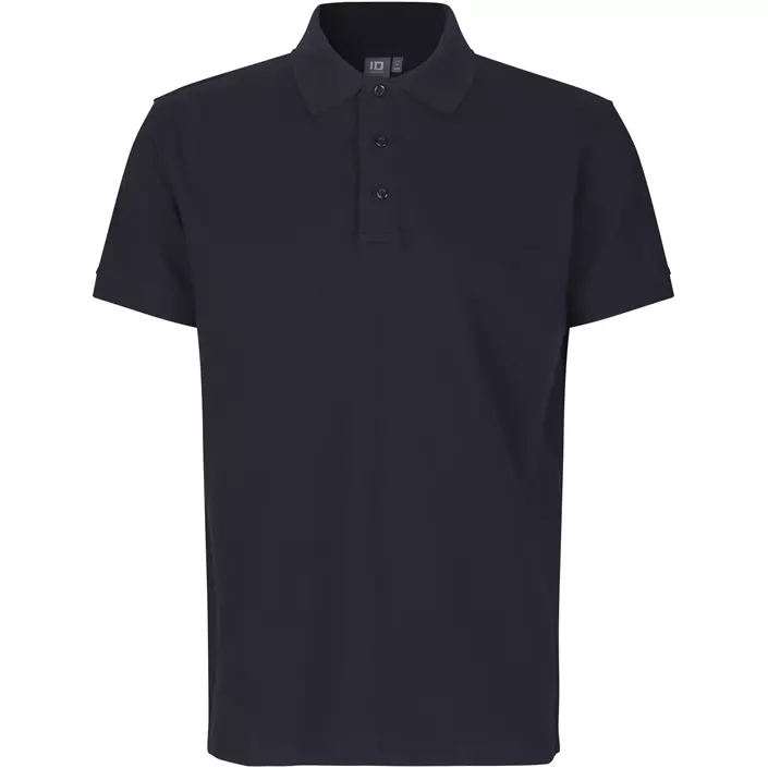 ID Stretch polo T-skjorte, Marine, large image number 0