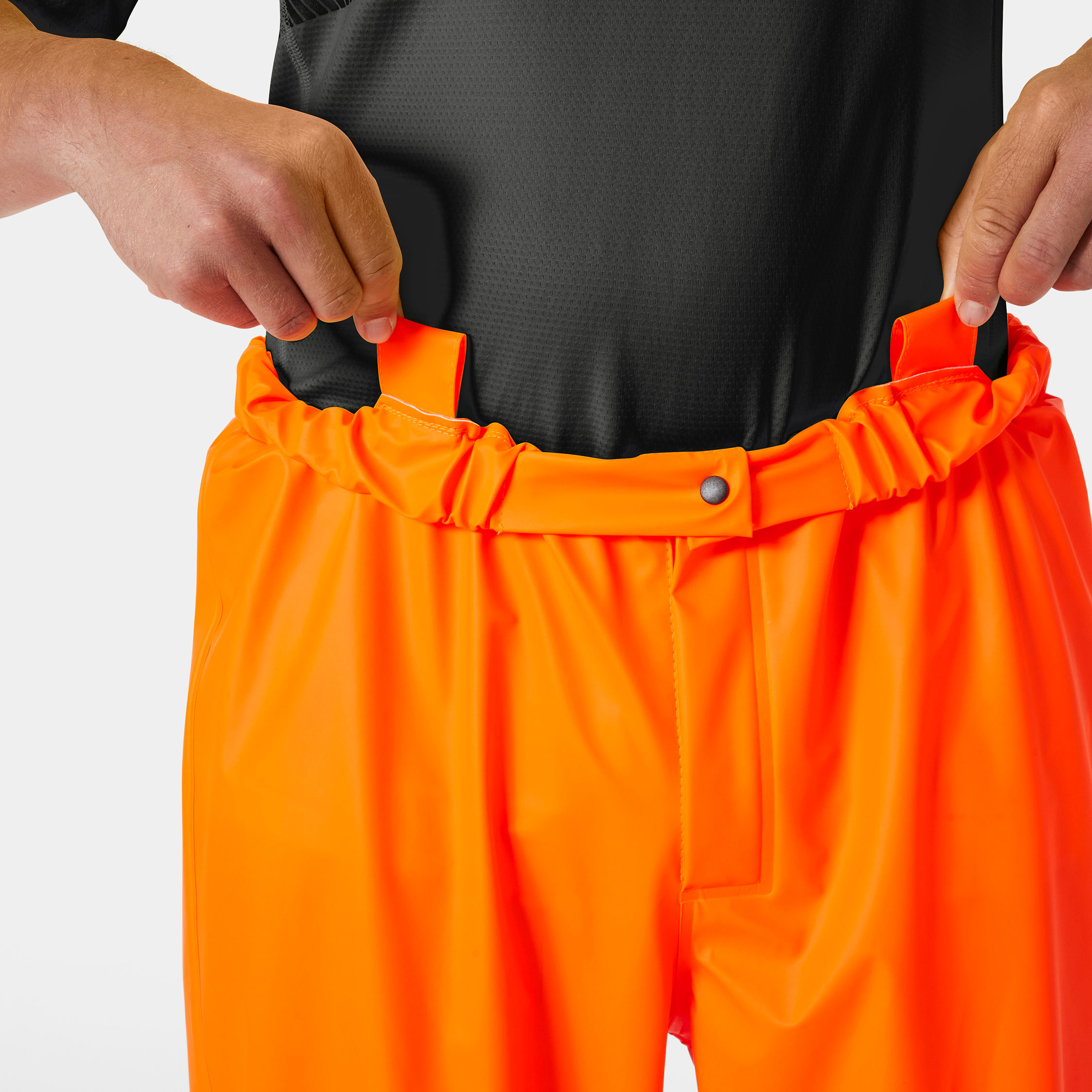 Helly Hansen Addvis rain trousers, Hi-vis Orange/Ebony, large image number 4