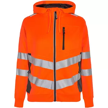 Engel Safety women's hoodie, Hi-vis orange/Grey