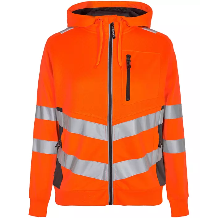 Engel Safety hoodie dam, Varsel orange/Grå, large image number 0