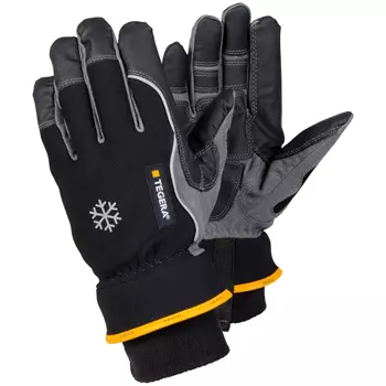 Tegera 9232 winter work gloves, Black/Grey/Yellow