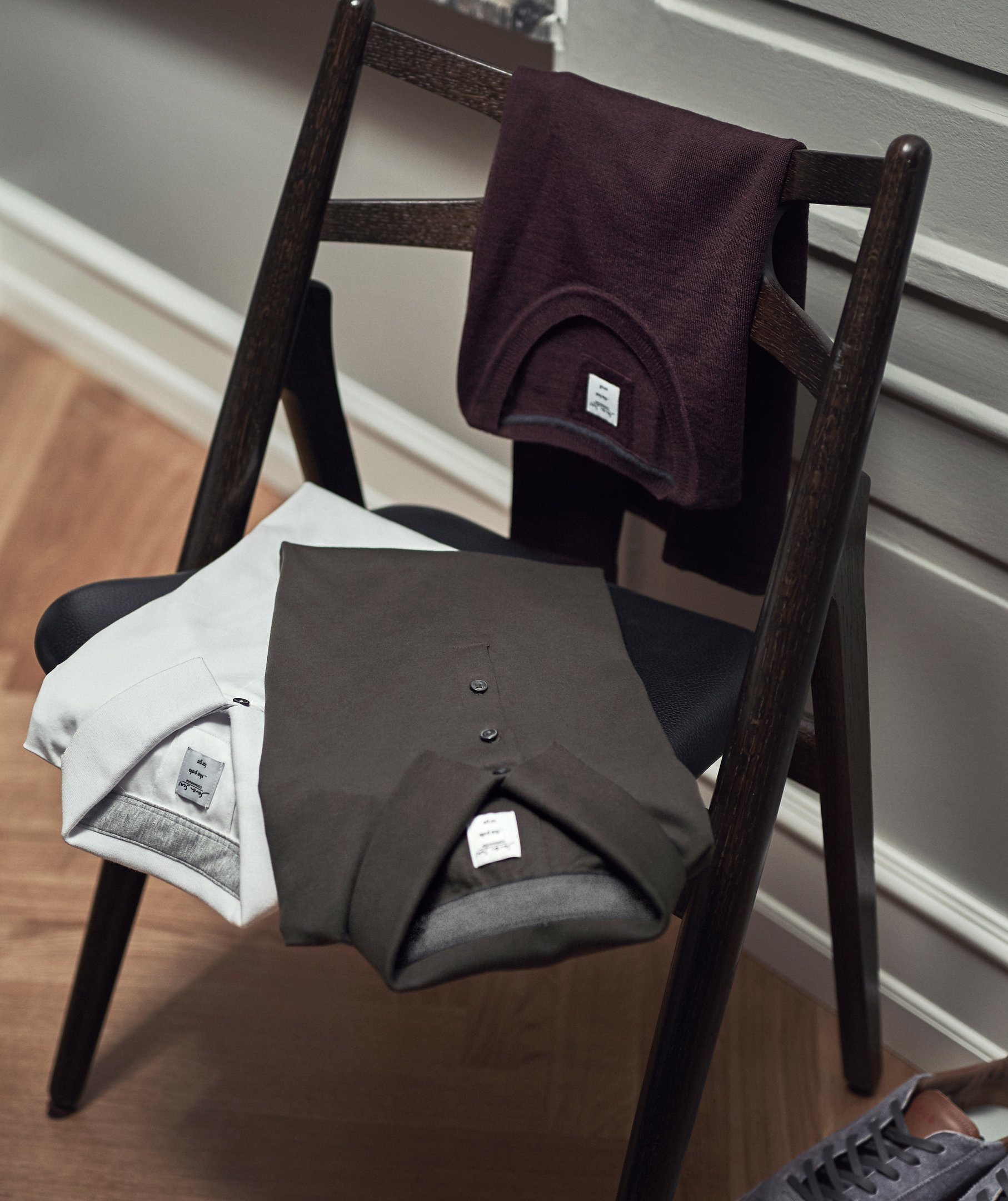 Seven Seas knitted pullover with merino wool, Deep Red, large image number 3