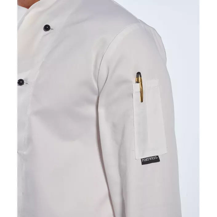 Portwest C834 chefs jacket, White, large image number 4