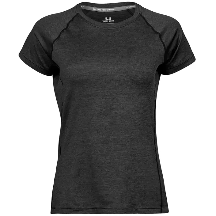 Tee Jays CoolDry Damen T-Shirt, Schwarz melange, large image number 0