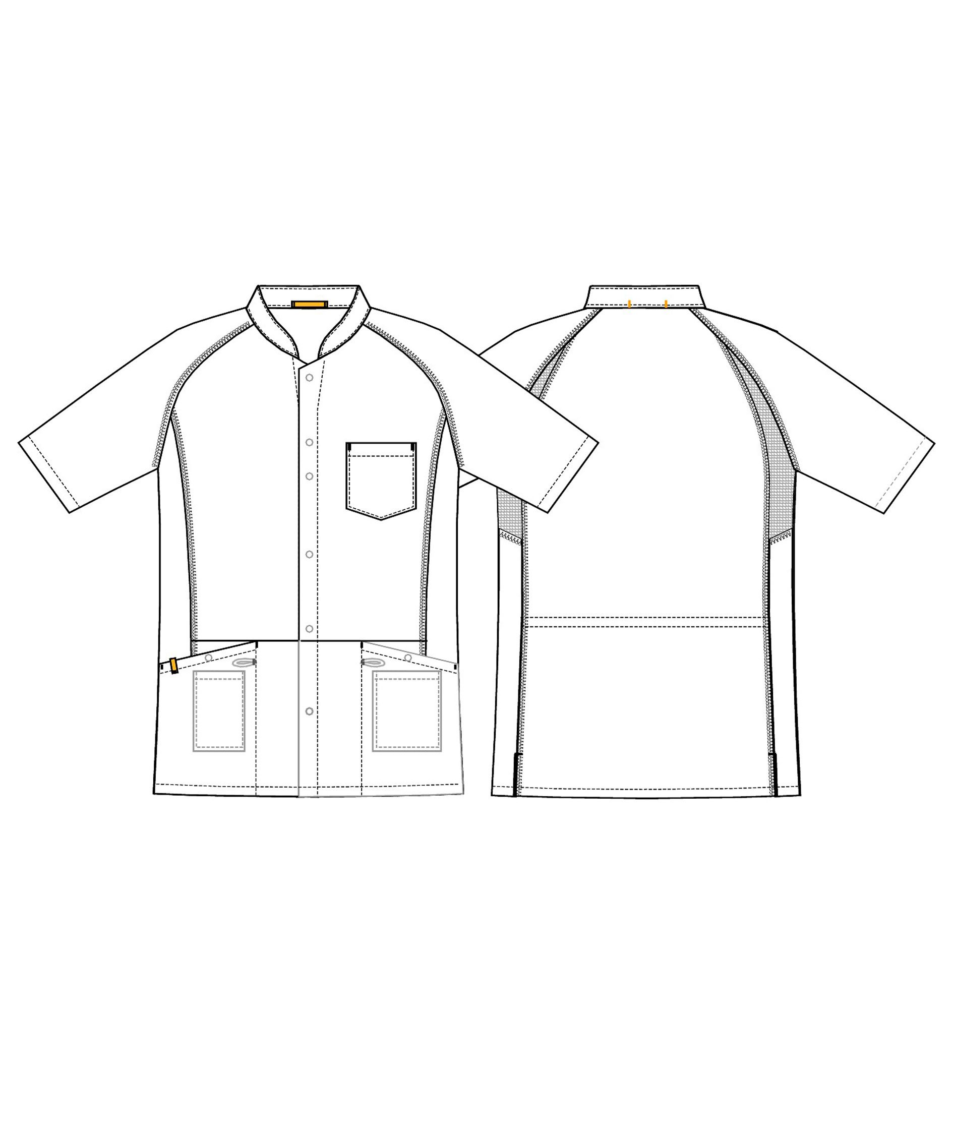 Kentaur  short-sleeved function shirt, Blue/White Stripes, large image number 4