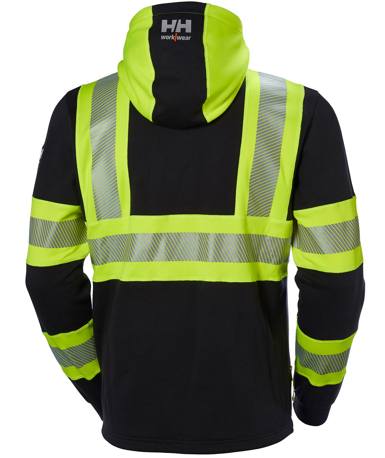 Helly Hansen ICU Hoodie mit Rei&szlig;verschluss, Hi-vis gelb/charcoal, large image number 2