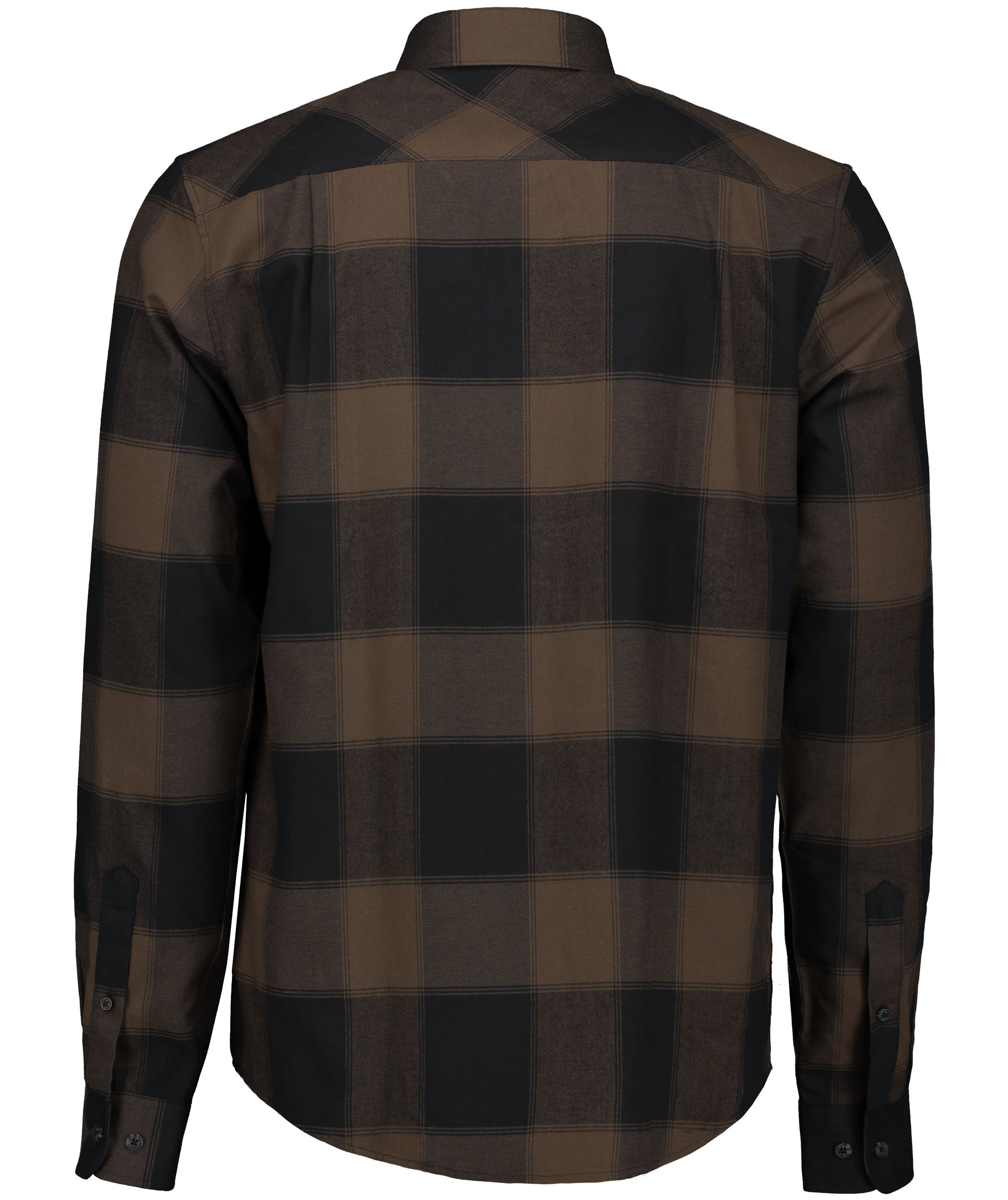 Westborn light flannel shirt, Brown/Black