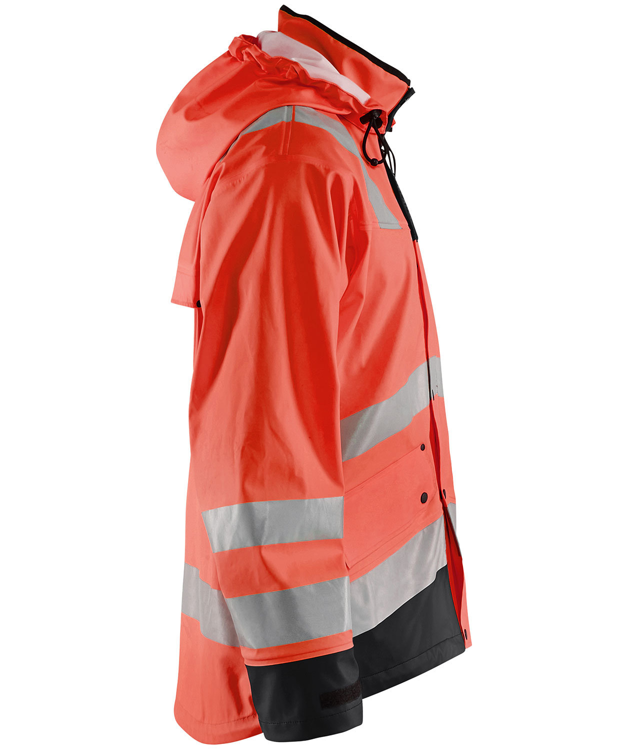 Bl&aring;kl&auml;der Heavy Weight regnjacka, Varsel R&ouml;d/Svart, large image number 3