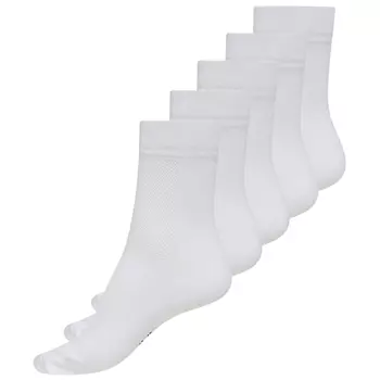Zebdia 5-pack running socks, White