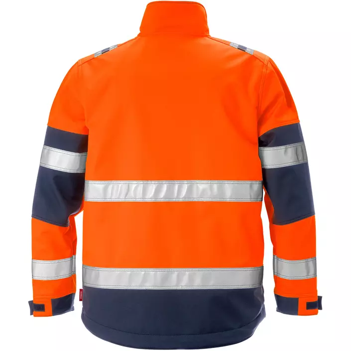 Kansas Gen Y softshell jacket, Hi-vis Orange/Marine, large image number 1