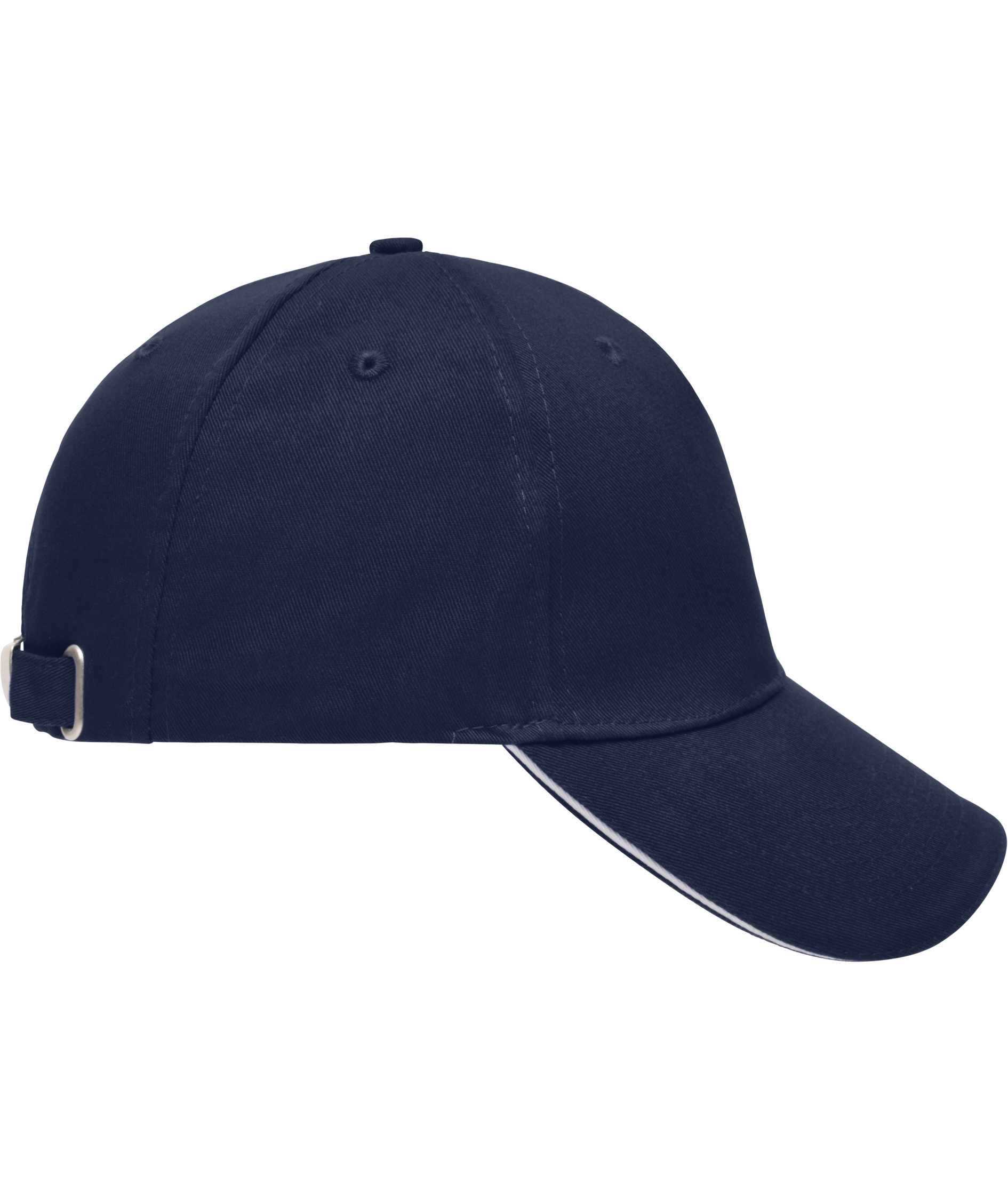 Myrtle Beach 5 Panel Sandwich Cap, Navy/White, Navy/White, large image number 3