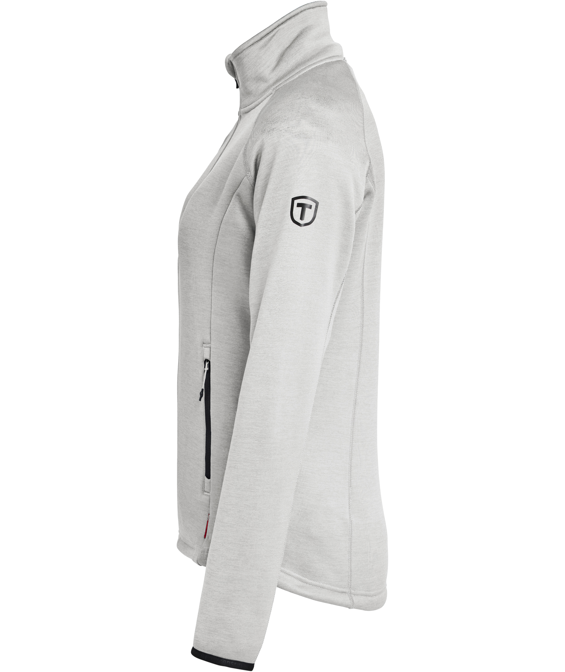 Tenson TXlite womens cardigan, Light Grey, large image number 4