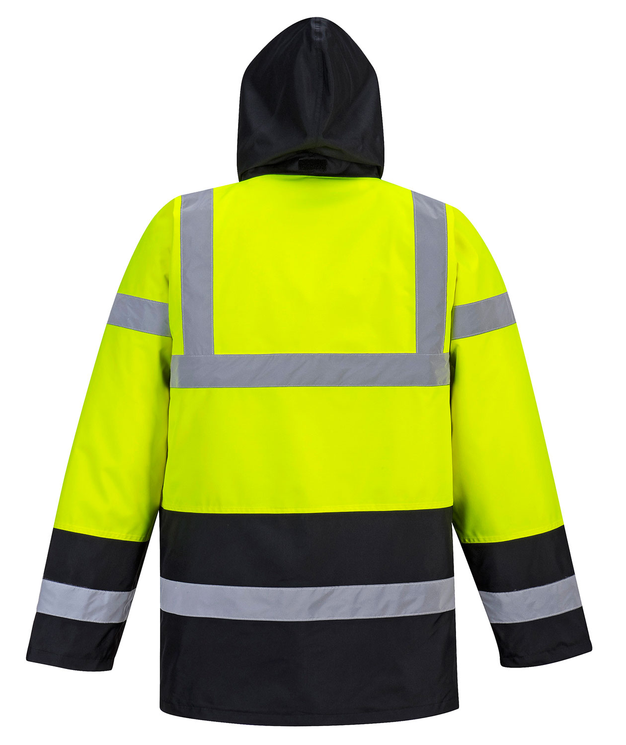 Portwest vanntett parkas, Varsel Gul/Svart