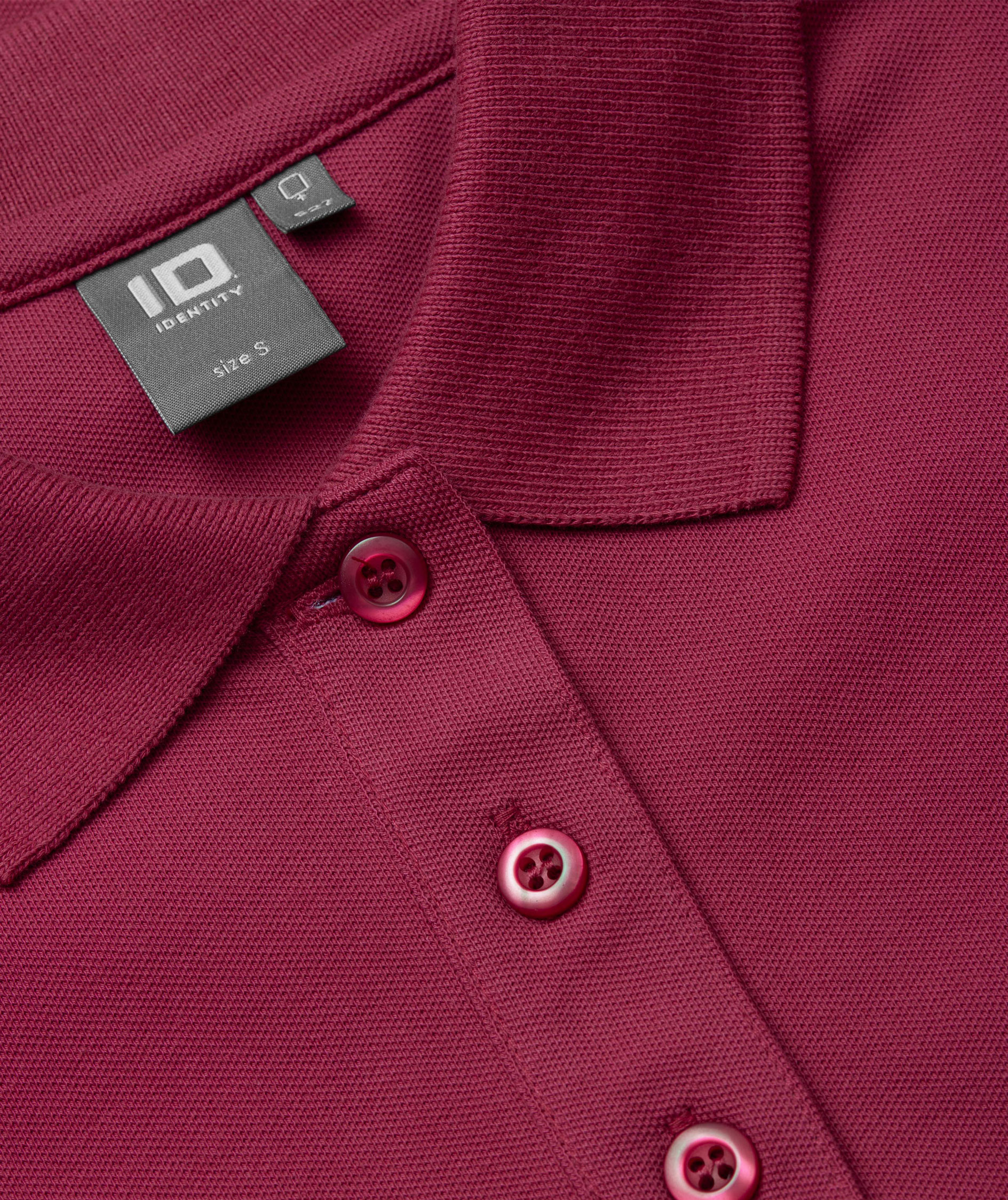 ID Damen Poloshirt mit Stretch, Cerise, large image number 3