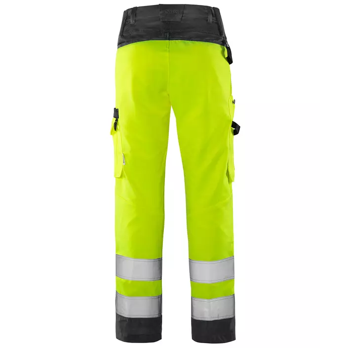 Fristads Green women's work trousers 2642 GPLU, Hi-vis Yellow/Black, large image number 2