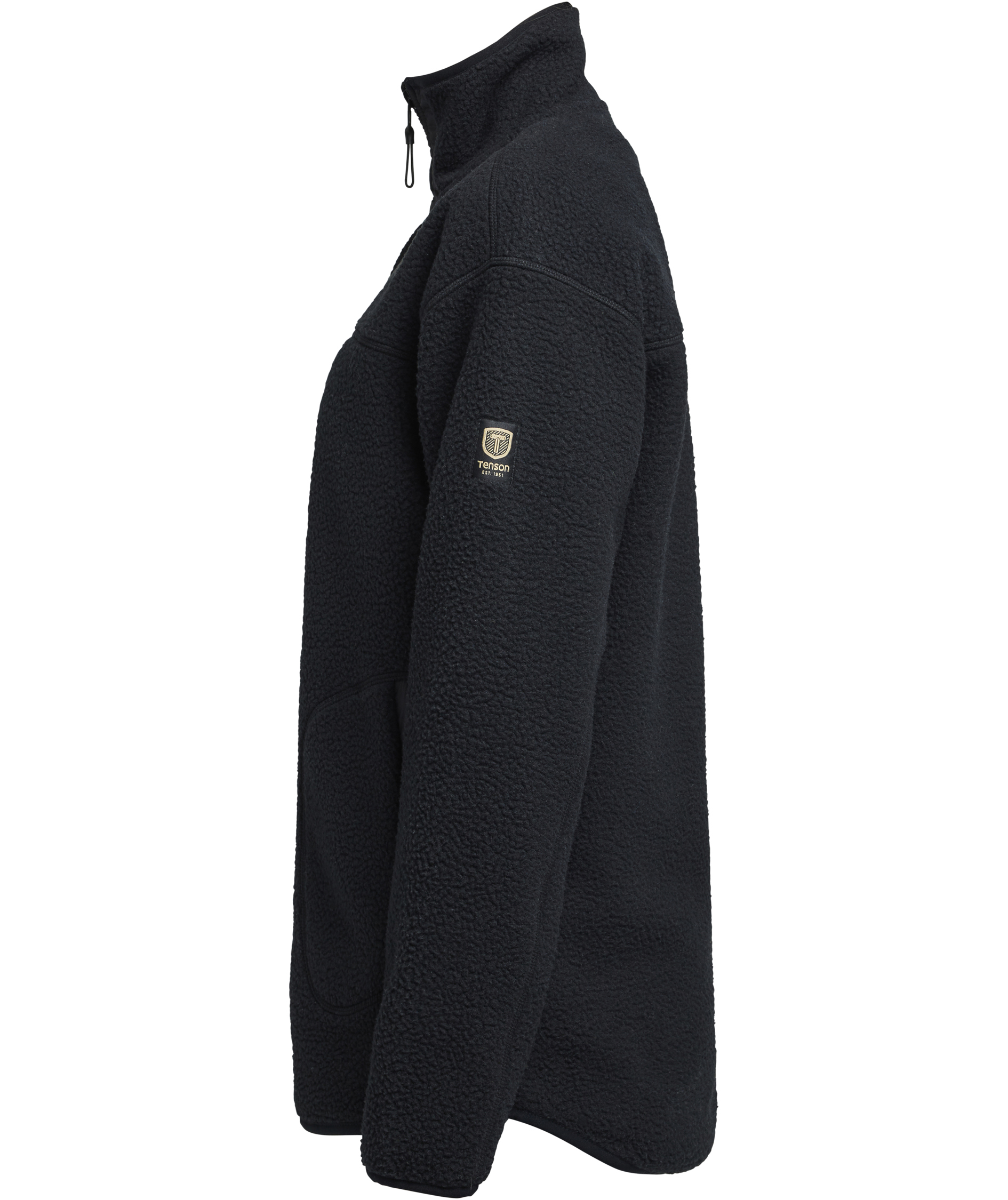 Tenson Yoke women's pile fleece jacket, Black, large image number 4