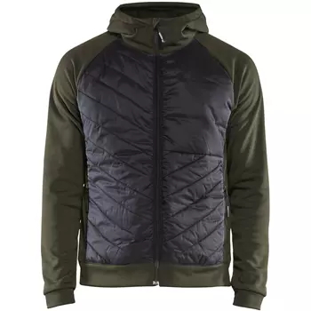 Blåkläder hybrid hoodie, Olivgrön/Svart