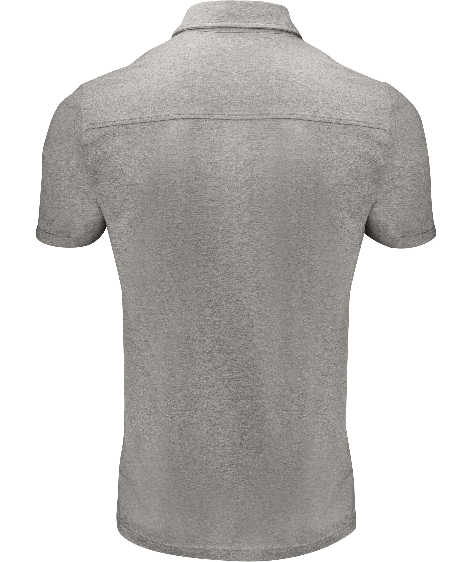 J. Harvest Sportswear American polo T-shirt, Grey melange , large image number 2