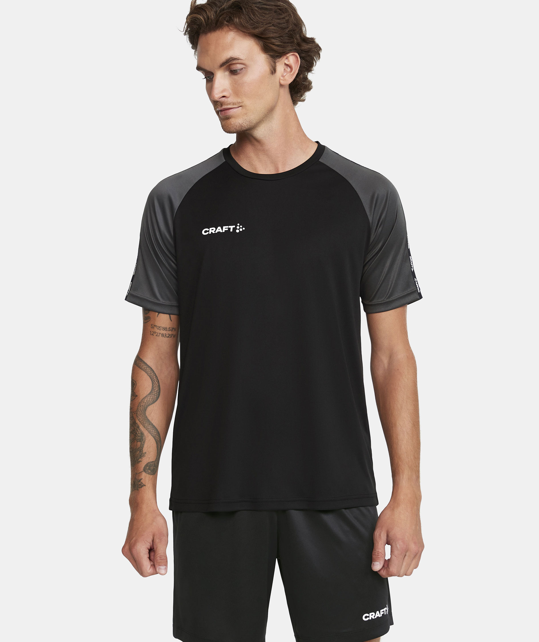 Craft Squad 2.0 Contrast Jersey T-shirt, Black/Granite, large image number 4