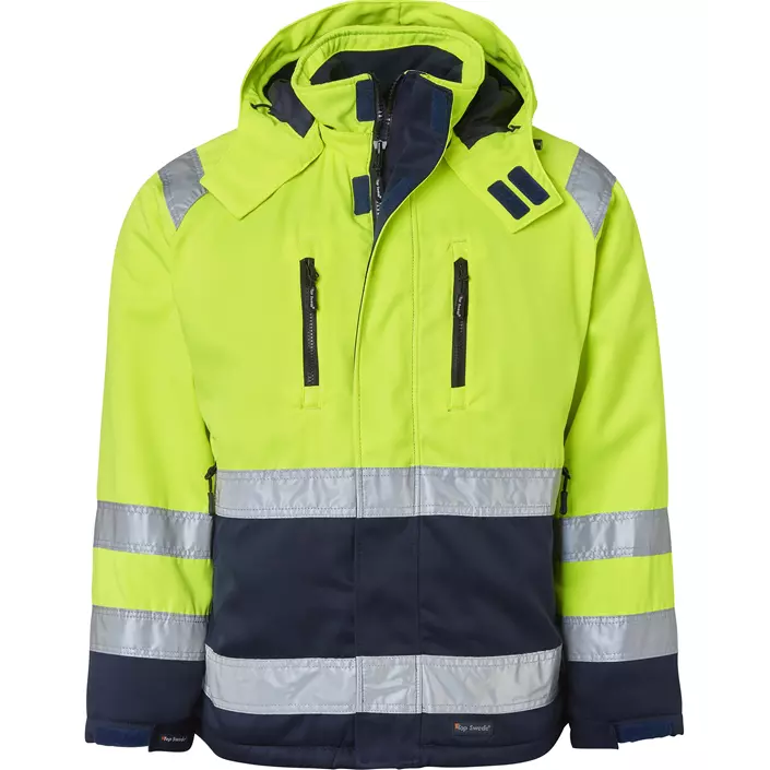 Top Swede winter jacket 131, Hi-Vis Yellow/Navy, large image number 0