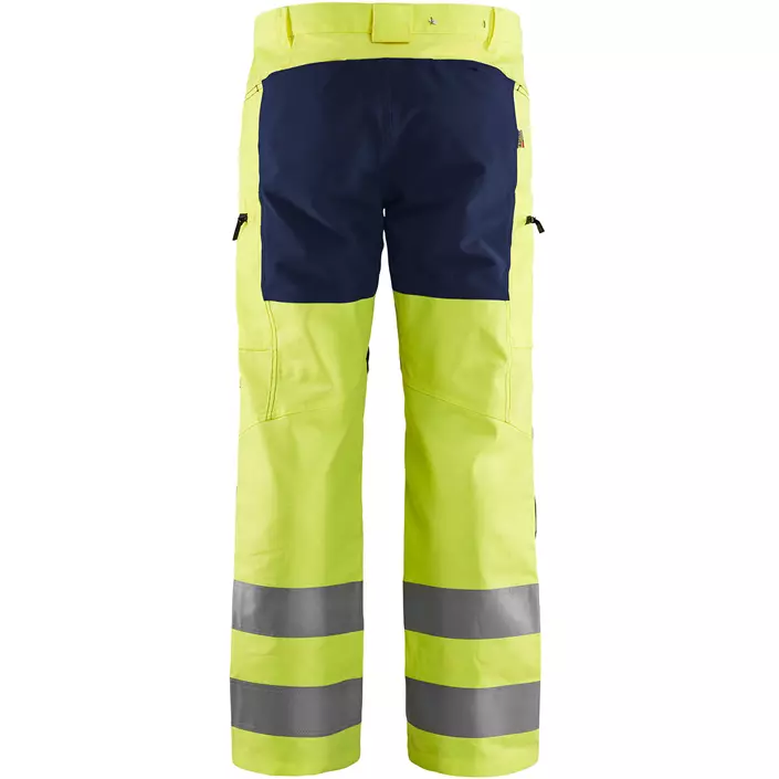 Blåkläder work trousers, Hi-vis Yellow/Marine, large image number 1