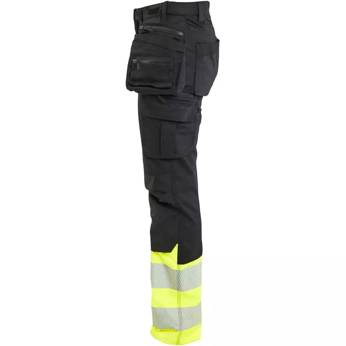 Blåkläder dame håndværkerbukser, Sort/Hi-Vis Gul, large image number 3