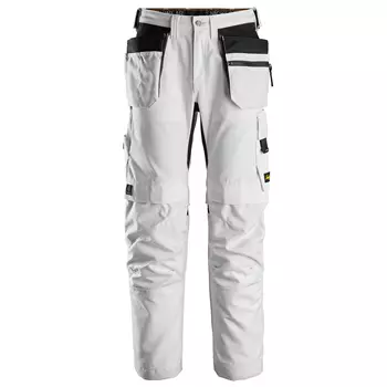 Snickers AllroundWork Canvas+ craftsman trousers, White