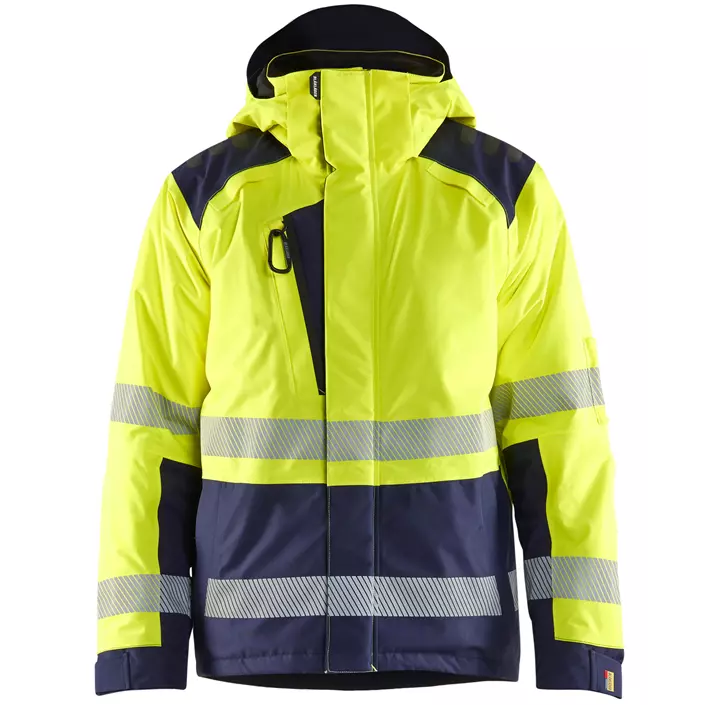 Blåkläder winter jacket, Hi-Vis yellow/marine, large image number 0