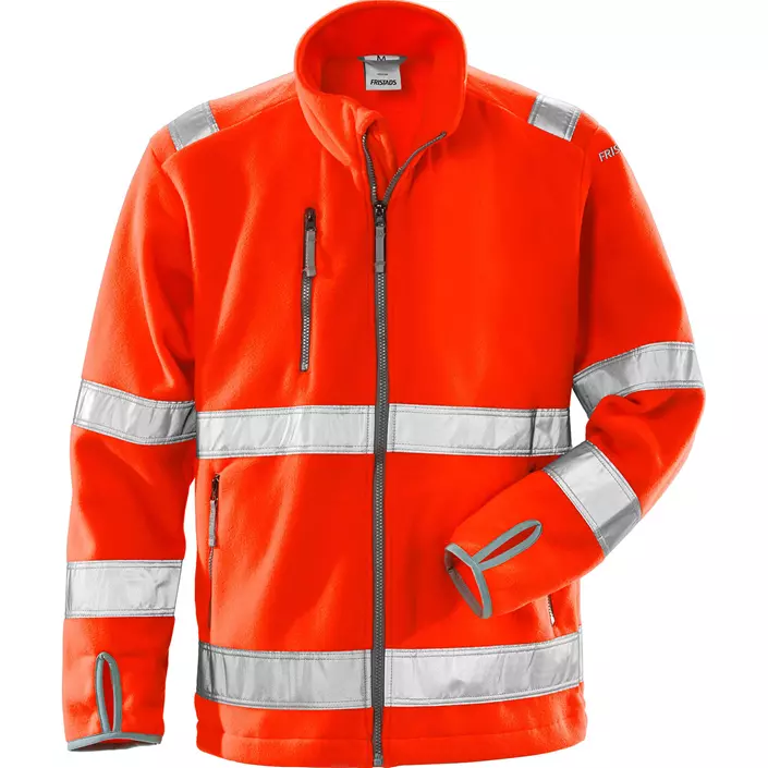 Fristads fleece jacket 4400, Hi-Vis Red, large image number 0