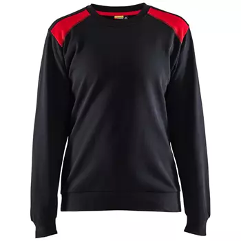 Blåkläder Damen Sweatshirt, Schwarz/Rot