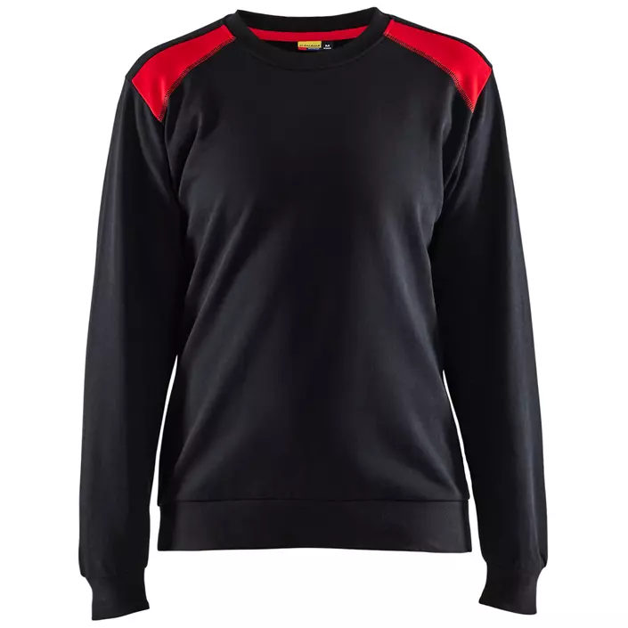 Blåkläder women's sweatshirt, Black/Red, large image number 0