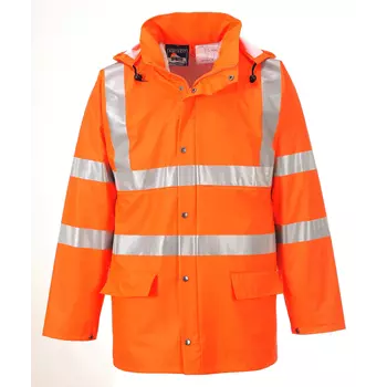 Portwest rain jacket, Hi-vis Orange