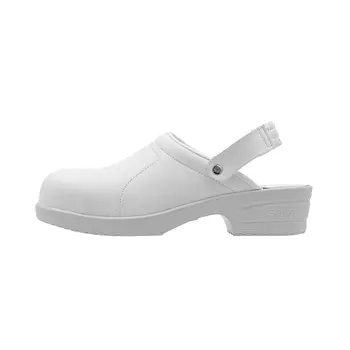 Sievi Riff safety clogs with heel strap SB, White