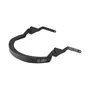 Hellberg Safe2 standard visor holder with angled arm, Black