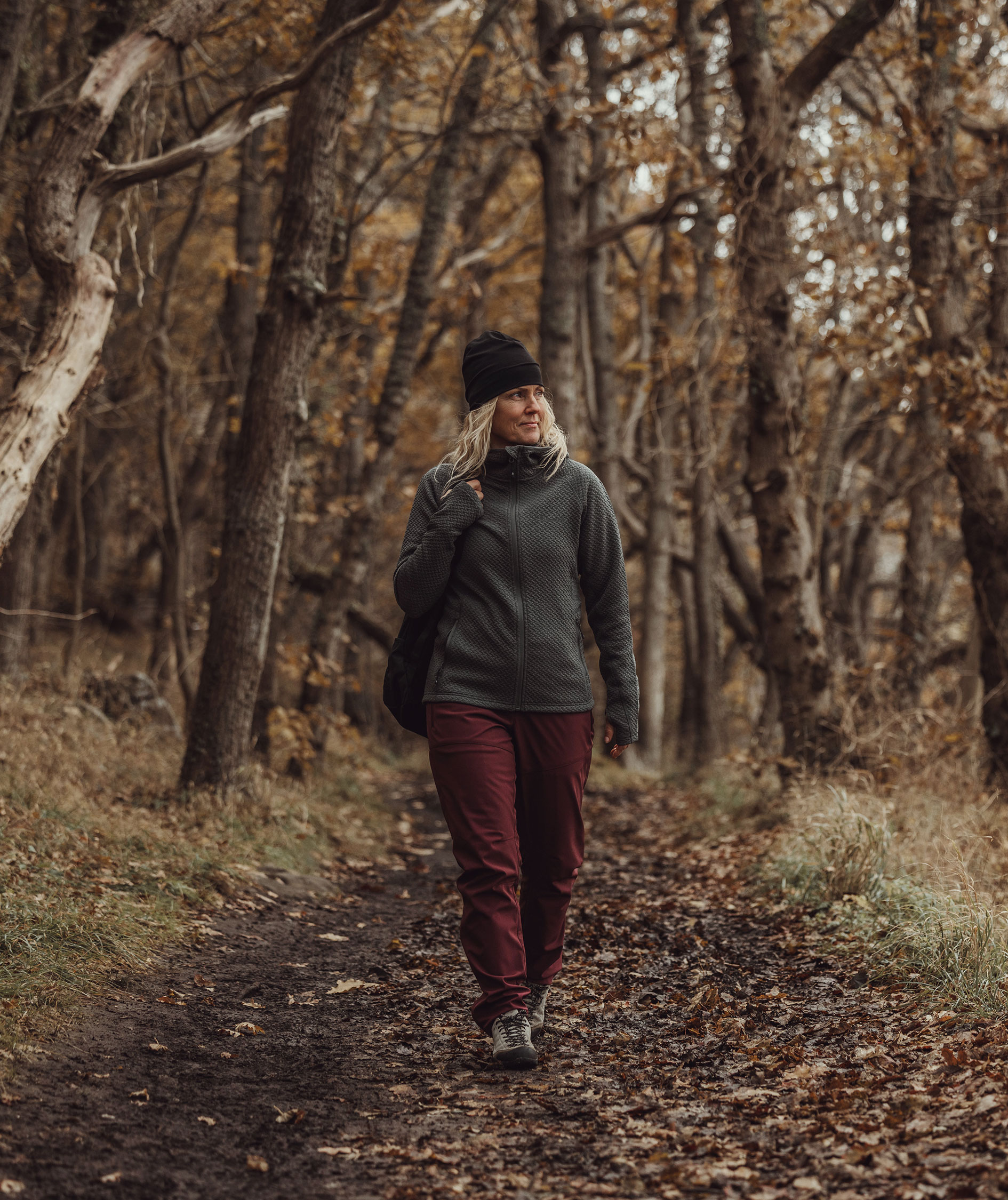 Pinewood Everyday Travel dame h&aelig;ttetr&oslash;je med lynl&aring;s, Grey melange , large image number 11