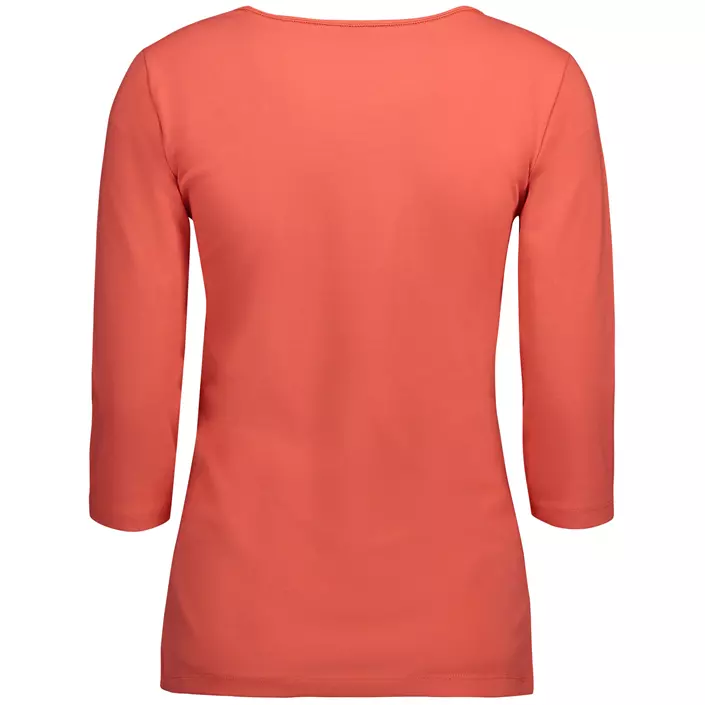 ID Identity Stretch T-shirt dam med 3/4-ärmar, Korall, large image number 2