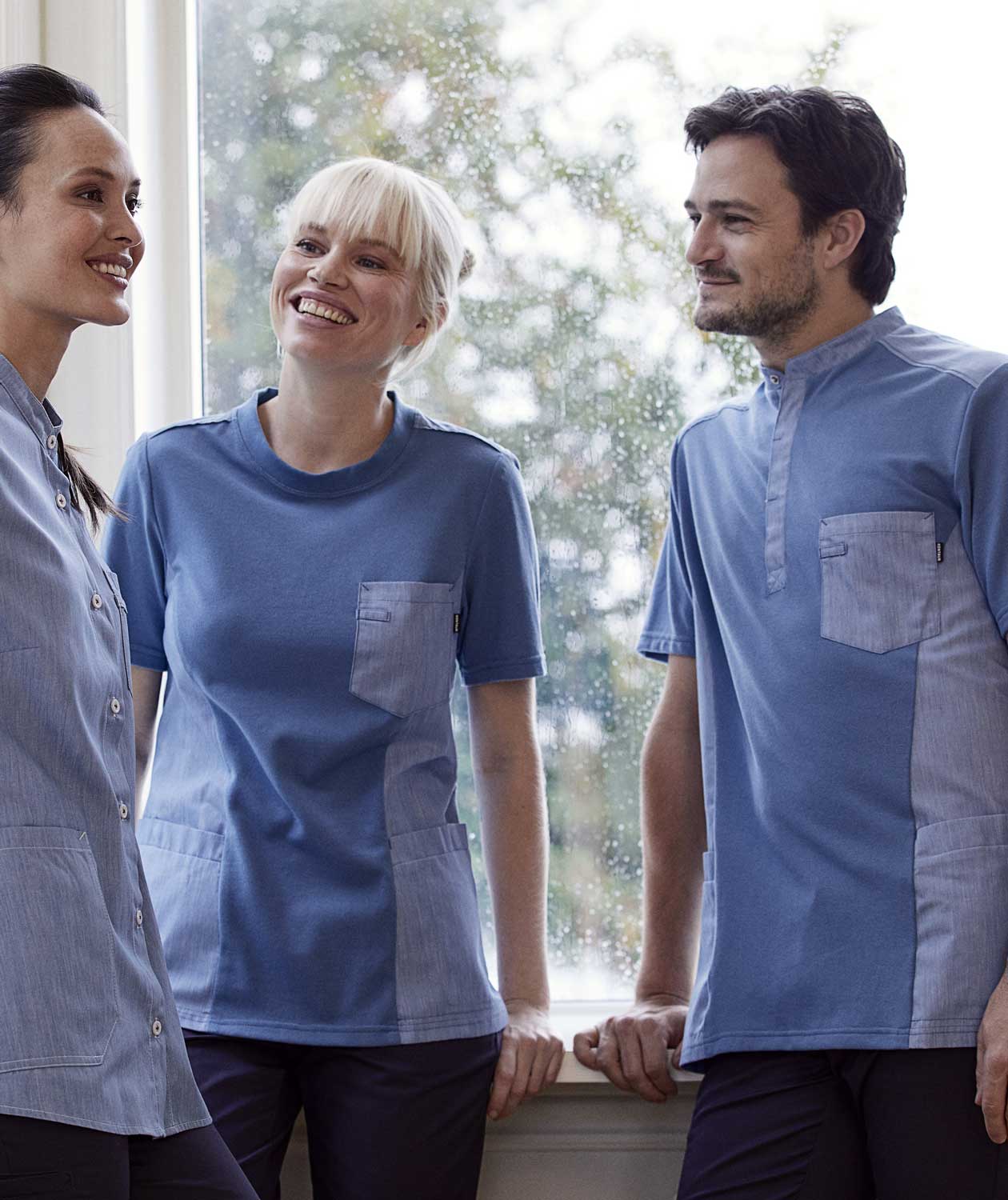 Kentaur  pique tunic, Lightblue