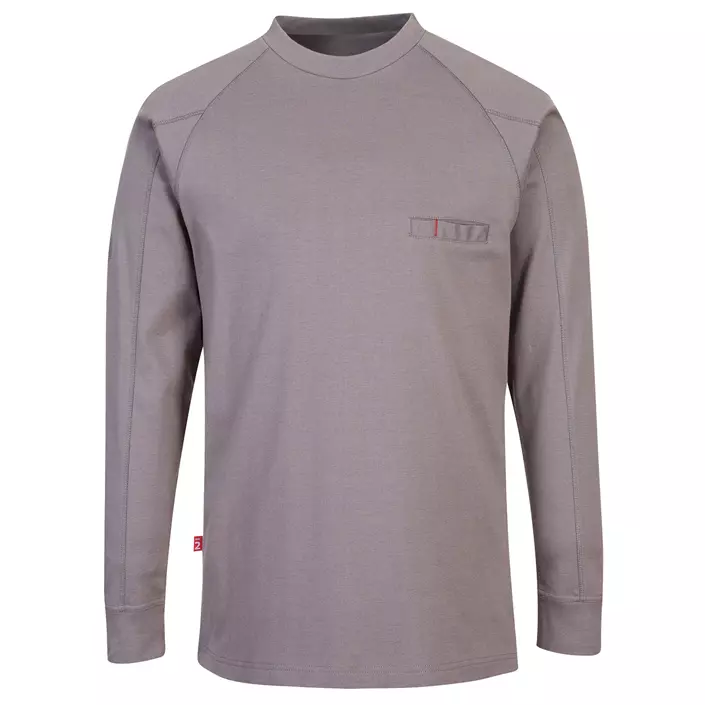 Portwest FR antistatic long-sleeved T-shirt, Grey, large image number 0